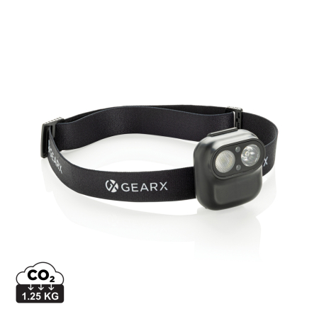 Lanterne si accesorii - Lanterna frontala Gear X RCS rPlastic, senzor de miscare, 500 lumen, USB-C, baterie 800 mAh