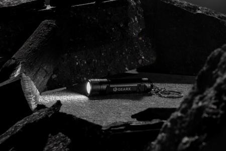 Lanterna breloc Gear X din aluminiu reciclat RCS – 120 lumeni, reincarcabila USB-C, IPX4 [8]