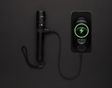 Lanterna Gear X USB reincarcabila – 1000 lumeni, raza 500 m, autonomie 4h, IPX4 [15]