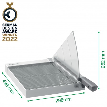 Ghilotina Leitz Home Office Precision, A4, 10 coli, indicator laser inclus, gri [1]