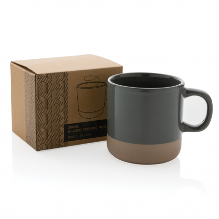 Cana ceramica glazurata cu baza naturala, 360ml [5]