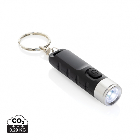 Lanterne - Lanterna breloc Globix din plastic reciclat RCS – reincarcabila USB-C, 80 lumeni