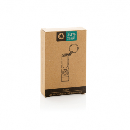Lanterna breloc Globix din plastic reciclat RCS – reincarcabila USB-C, 80 lumeni [9]