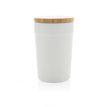 Cana PP reciclat GRS 300 ml cu capac bambus [2]