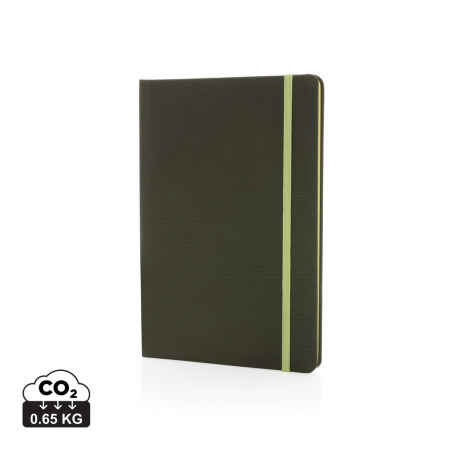 Noutati si inovatii - Agenda A5 din rPET certificat GRS – notebook eco cu coperta tare si 160 pagini