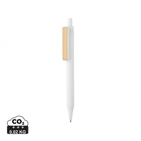 Noutati si inovatii - Pix X Pen RABS reciclat cu clips bambus, certificat GRS