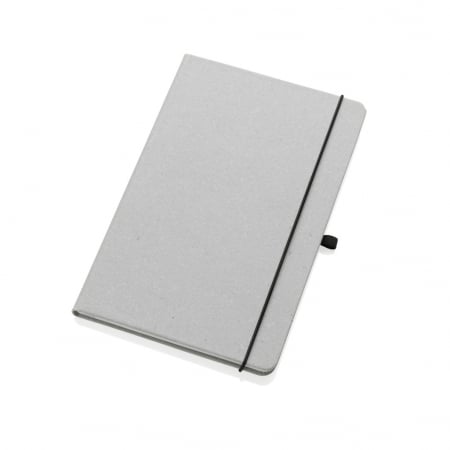 Agenda A5 piele reciclata GRS cu elastic si suport pix – personalizabila [2]