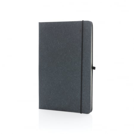 Agenda A5 piele reciclata GRS cu elastic si suport pix – personalizabila [1]