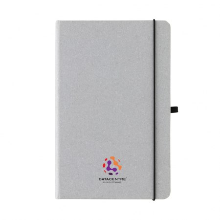 Agenda A5 piele reciclata GRS cu elastic si suport pix – personalizabila [6]