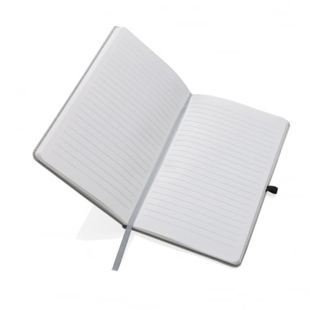 Agenda A5 piele reciclata GRS cu elastic si suport pix – personalizabila [3]