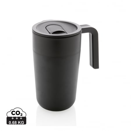 Sticle, cani si termosuri to go - Cana inox si PP reciclat GRS 480 ml cu maner
