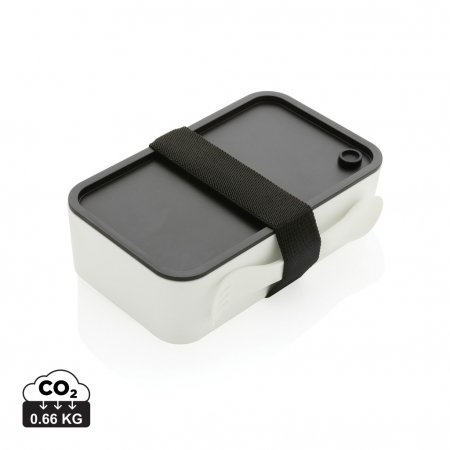 Caserola de pranz din 93% PP reciclat, cu tacamuri [0]