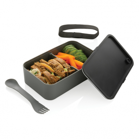 Caserola de pranz din 93% PP reciclat, cu tacamuri [2]