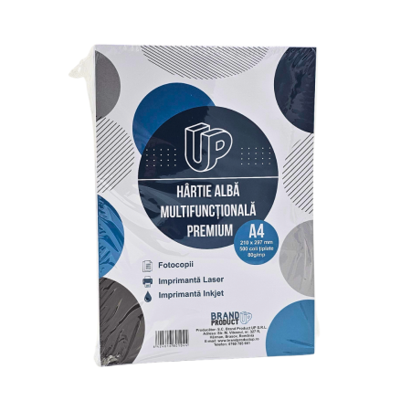 Hartie si articole din hartie - Hartie imprimanta A4 80g/mp, 500 coli/top, tiplata