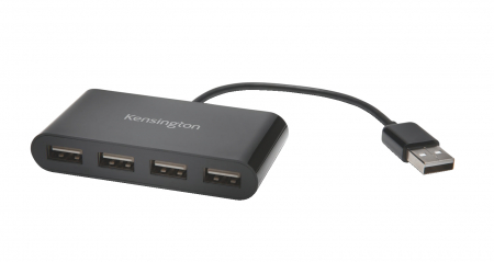 Adaptor hub Kensington 4 porturi USB-A 2.0, negru [0]