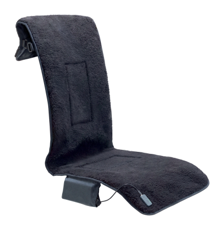 Scaune, birouri si produse ergonomice - Husa pentru scaun Leitz Ergo iComfi, cu incalzire, gri-carbune