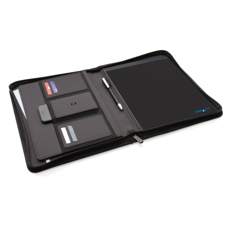 Mapa multifunctionala A4 Impact AWARE™ rPET cu fermoar – personalizabila, eco-friendly [4]