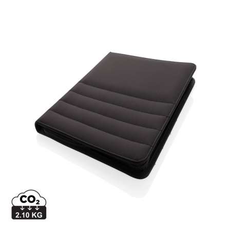 Organizatoare business - Mapa multifunctionala A4 Impact AWARE™ rPET cu fermoar – personalizabila, eco-friendly