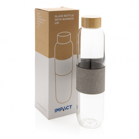 Sticla Impact sticla borosilicata 750 ml cu capac bambus [9]
