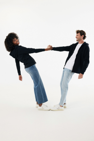 Hanorac unisex IQONIQ Abisko, bumbac organic si reciclat, cu fermoar, 340 GSM [18]