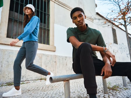 Pantaloni jogger unisex IQONIQ Cooper, bumbac reciclat si organic, 340 GSM [21]