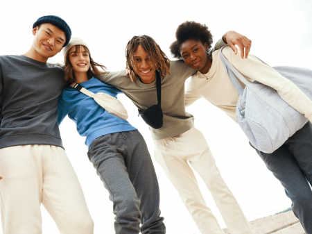 Pantaloni jogger unisex IQONIQ Cooper, bumbac reciclat si organic, 340 GSM [29]