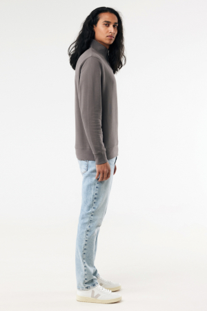 Bluza unisex IQONIQ Elgon, bumbac organic si reciclat, cu fermoar sfert, 300 GSM [6]