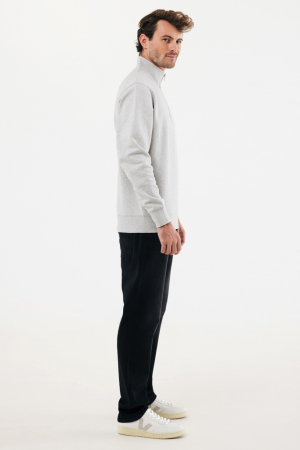 Bluza unisex IQONIQ Elgon, bumbac organic si reciclat, cu fermoar sfert, 300 GSM [6]