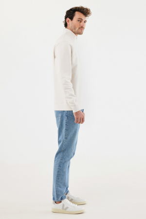 Bluza unisex IQONIQ Elgon, bumbac organic si reciclat, cu fermoar sfert, 300 GSM [6]