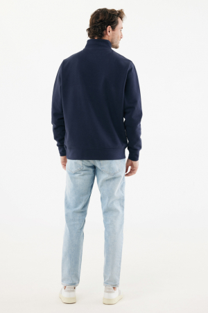 Bluza unisex IQONIQ Elgon, bumbac organic si reciclat, cu fermoar sfert, 300 GSM [13]