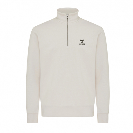 Bluza unisex IQONIQ Elgon, bumbac organic si reciclat, cu fermoar sfert, 300 GSM [3]