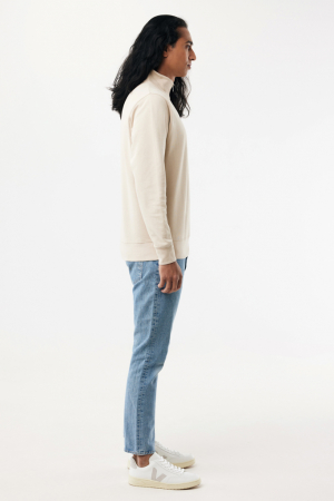 Bluza unisex IQONIQ Elgon, bumbac organic si reciclat, cu fermoar sfert, 300 GSM [11]