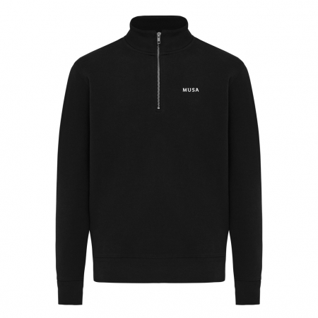 Bluza unisex IQONIQ Elgon, bumbac organic si reciclat, cu fermoar sfert, 300 GSM [3]