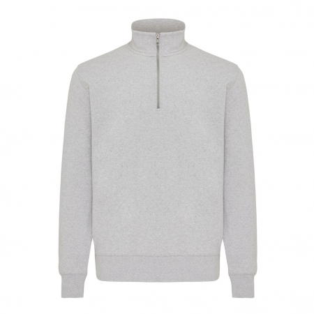 Bluza unisex IQONIQ Elgon, bumbac organic si reciclat, cu fermoar sfert, 300 GSM [1]