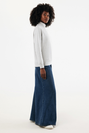 Bluza unisex IQONIQ Elgon, bumbac organic si reciclat, cu fermoar sfert, 300 GSM [11]