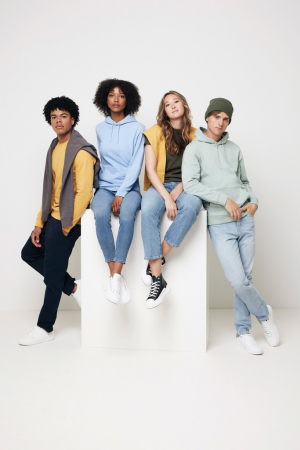 Hanorac unisex IQONIQ Jasper, bumbac organic si reciclat, croiala clasica, 340 GSM [9]