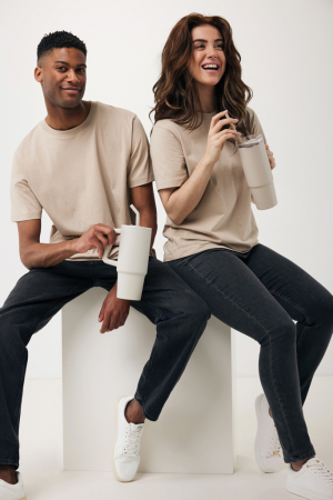 Tricou unisex IQONIQ Kakadu, bumbac reciclat si organic, relaxed fit, 180 GSM [5]