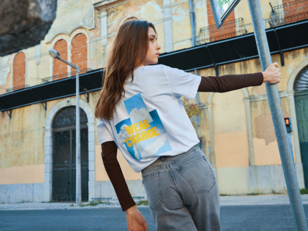 Tricou unisex IQONIQ Kakadu, bumbac reciclat si organic, relaxed fit, 180 GSM [9]