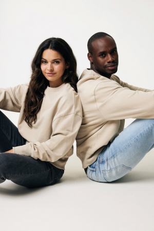 Bluza unisex IQONIQ Kruger, bumbac organic si reciclat, croiala lejera, 340 GSM [5]