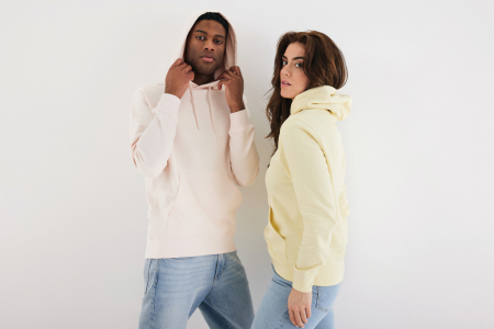 Hanorac unisex IQONIQ Rila, bumbac organic si reciclat, croiala moderna, 280 GSM [13]