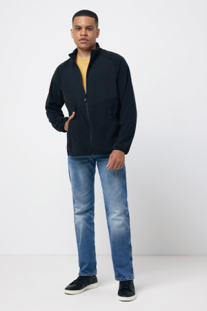 Bluza fleece unisex IQONIQ Talung, poliester reciclat, fermoar complet, 240 GSM [6]