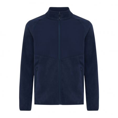 Bluza fleece unisex IQONIQ Talung, poliester reciclat, fermoar complet, 240 GSM [1]