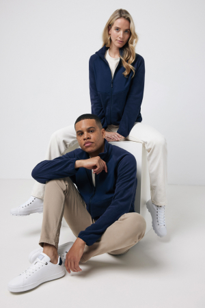 Bluza fleece unisex IQONIQ Talung, poliester reciclat, fermoar complet, 240 GSM [7]