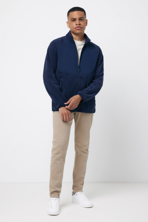 Bluza fleece unisex IQONIQ Talung, poliester reciclat, fermoar complet, 240 GSM [11]