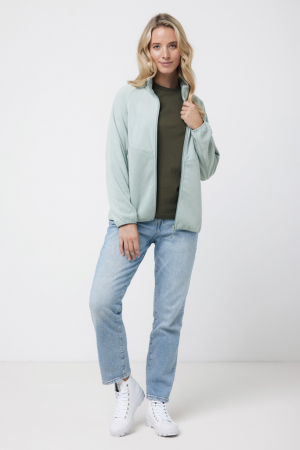 Bluza fleece unisex IQONIQ Talung, poliester reciclat, fermoar complet, 240 GSM [7]