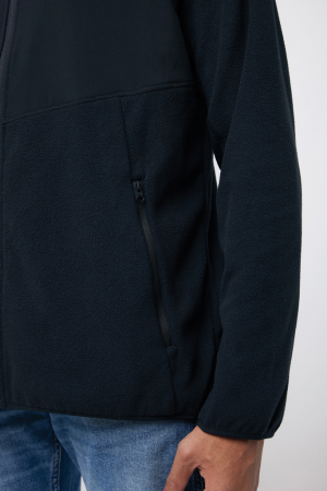 Bluza fleece unisex IQONIQ Talung, poliester reciclat, fermoar complet, 240 GSM [15]