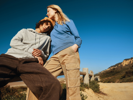 Hanorac unisex IQONIQ Torres, bumbac organic si reciclat, nedecolorat, croiala clasica, 340 GSM [40]