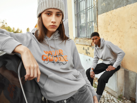 Hanorac unisex IQONIQ Trivor, microfleece din poliester 100% reciclat, croiala medie, 240 GSM [33]