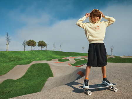 Hanorac copii IQONIQ Yengo, bumbac organic si reciclat, cu buzunare laterale [22]