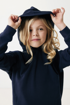 Hanorac copii IQONIQ Yengo, bumbac organic si reciclat, cu buzunare laterale [16]